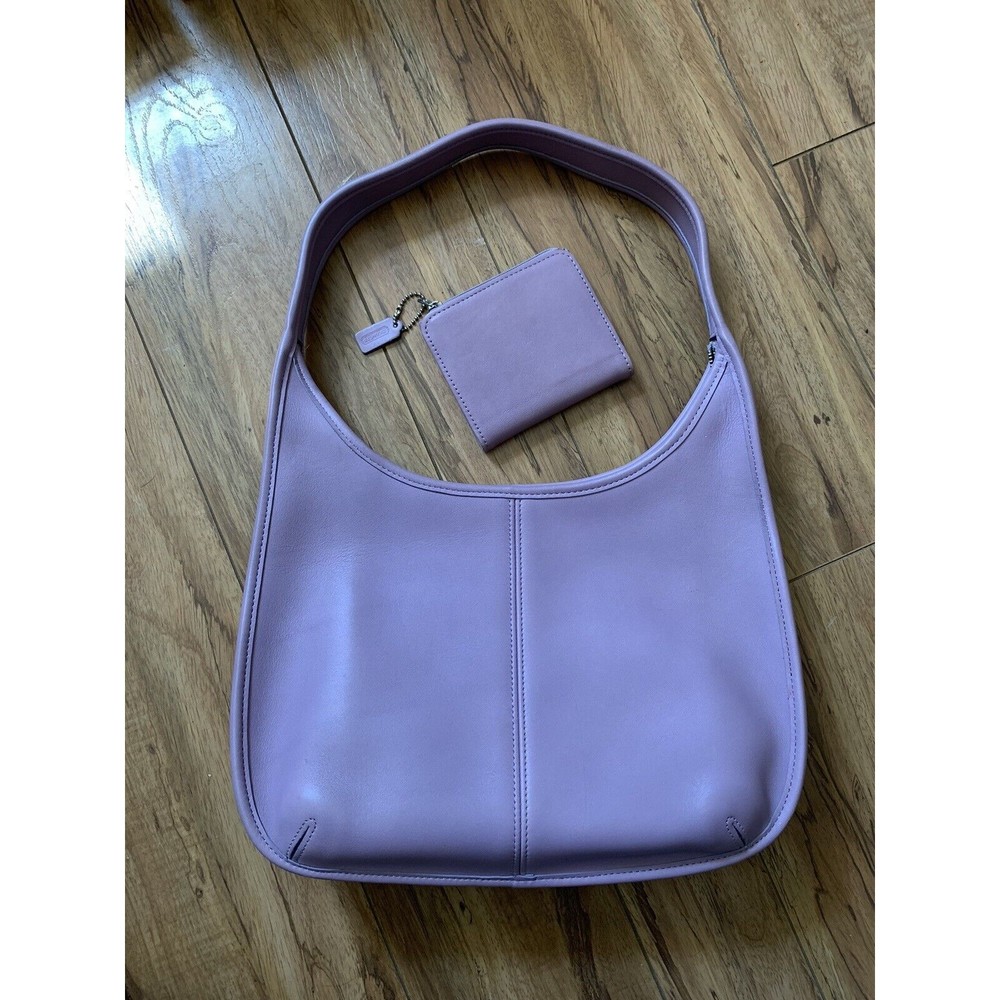 Vintage 90's Coach Ergo 9025 Bag Purse w/ Wallet in Lilac-Rare